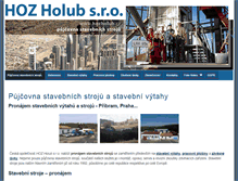 Tablet Screenshot of hozholub.cz